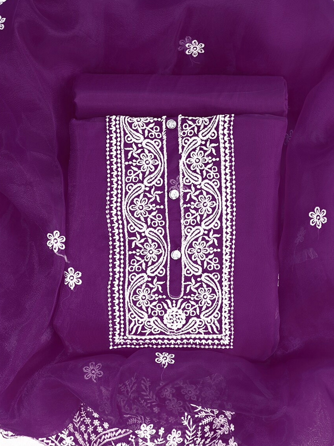 Sun Fashion And Lifestyle Ethnic Motifs Embroidered Organza Unstitched Dress Material, Purple
Sun Fashion And Lifestyle Ethnic Motifs Embroidered Organza Unstitched Dress Material, Purple