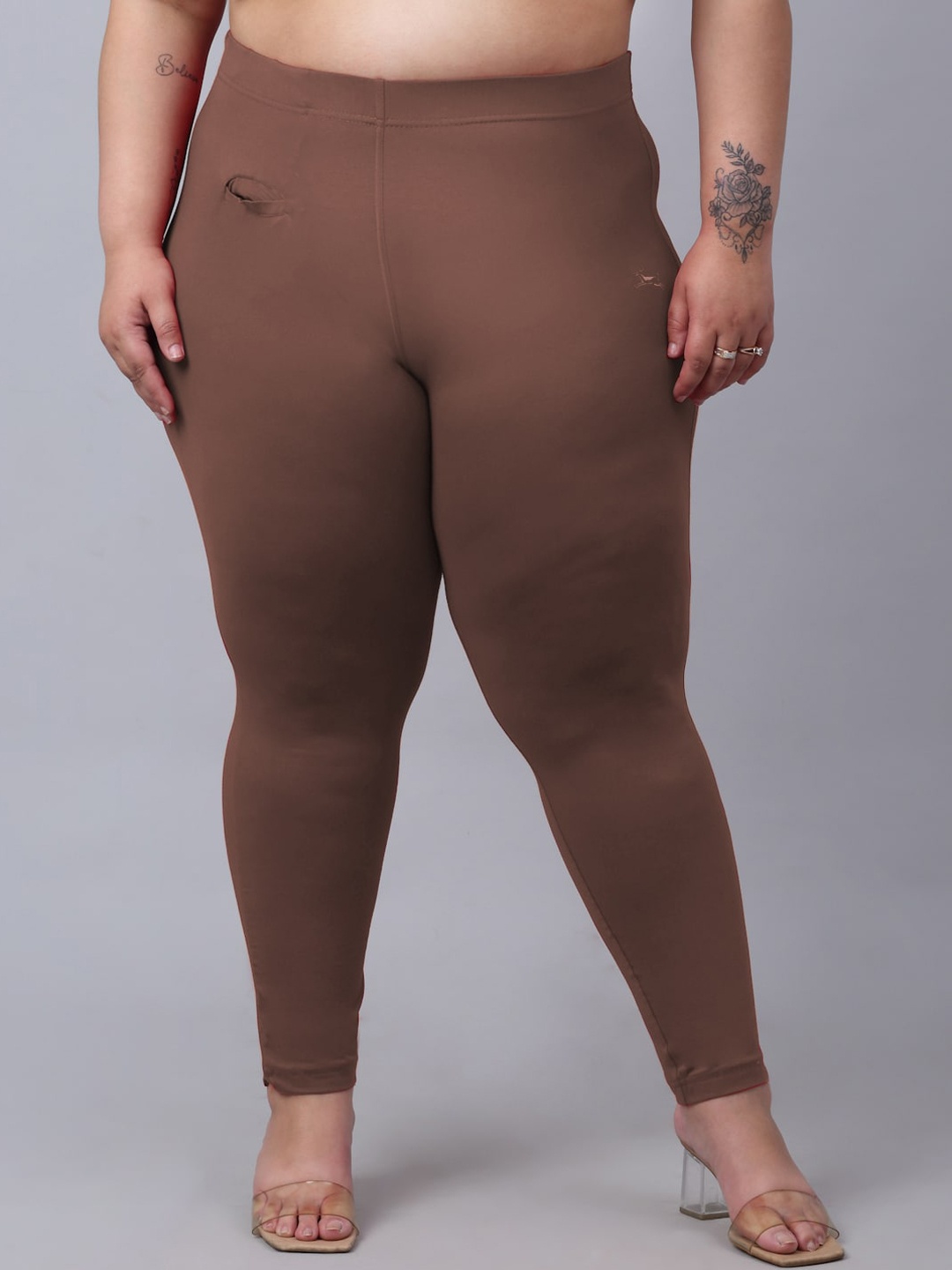 Trend Level Women Plus Size Super Easy Wash Regular Fit Cotton Cigarette Trousers, Brown
Trend Level Women Plus Size Super Easy Wash Regular Fit Cotton Cigarette Trousers, Brown