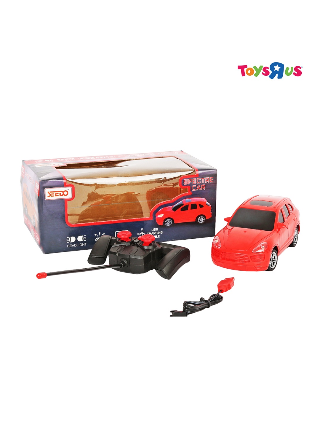 Seedo Kids Spectre 1:24 Remote Control Car, Red