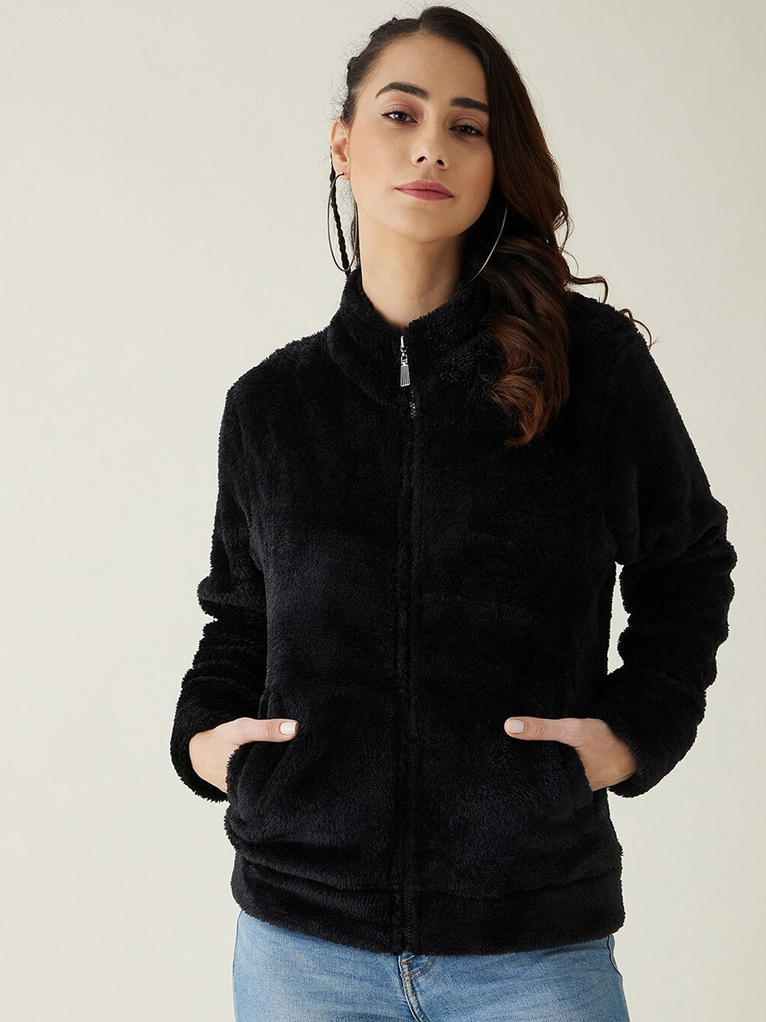 Modeve Long Sleeves Stand Collar Lightweight Open Front Jacket With Faux Fur Trim, Black
Modeve Long Sleeves Stand Collar Lightweight Open Front Jacket With Faux Fur Trim, Black