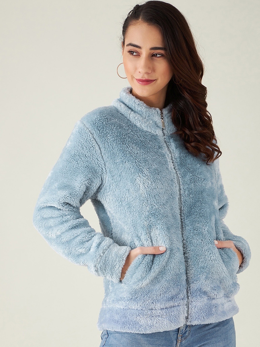 Modeve Long Sleeves Stand Collar Lightweight Open Front Jacket With Faux Fur Trim, Blue
Modeve Long Sleeves Stand Collar Lightweight Open Front Jacket With Faux Fur Trim, Blue