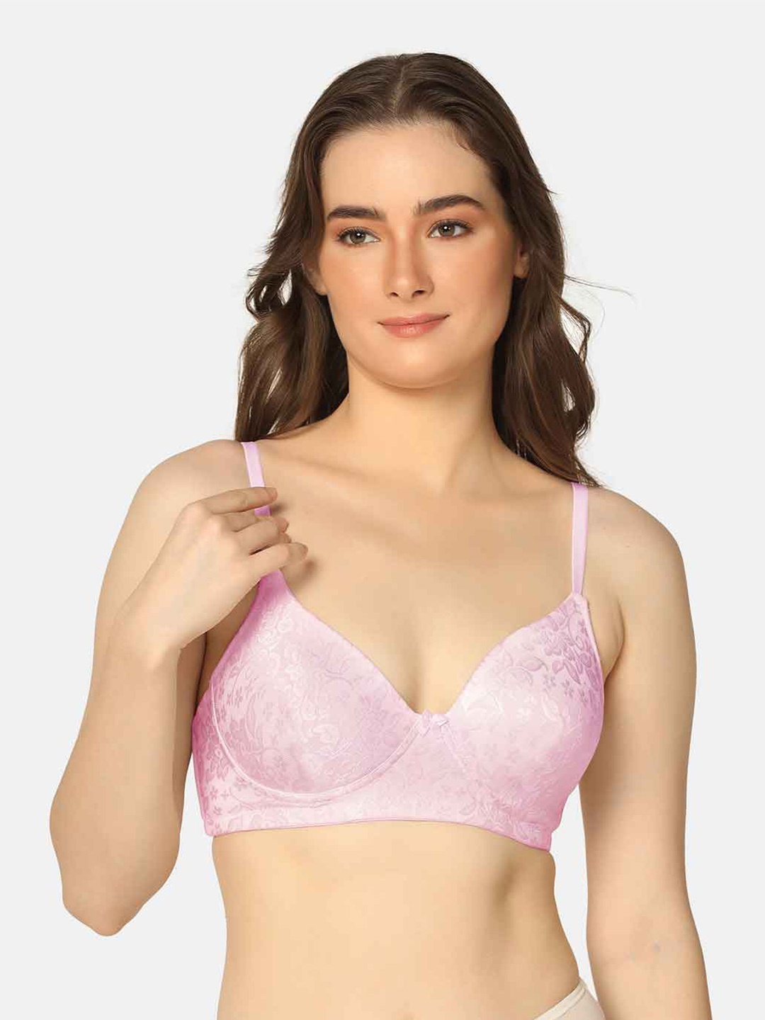 Curvy Love Self Designed Full Coverage Lightly Padded T-shirt Bra With All Day Comfort, Pink
Curvy Love Self Designed Full Coverage Lightly Padded T-shirt Bra With All Day Comfort, Pink