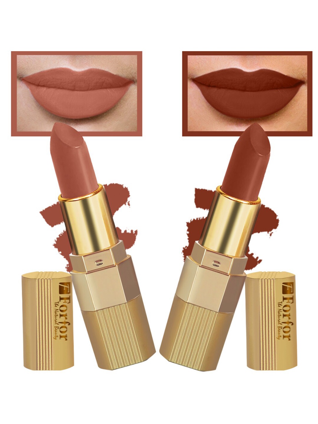 FORFOR Set of 2 Xpression Stick Longwear Matte Lipstick- Nude Matte 306 & Brown Nude 301
FORFOR Set of 2 Xpression Stick Longwear Matte Lipstick- Nude Matte 306 & Brown Nude 301