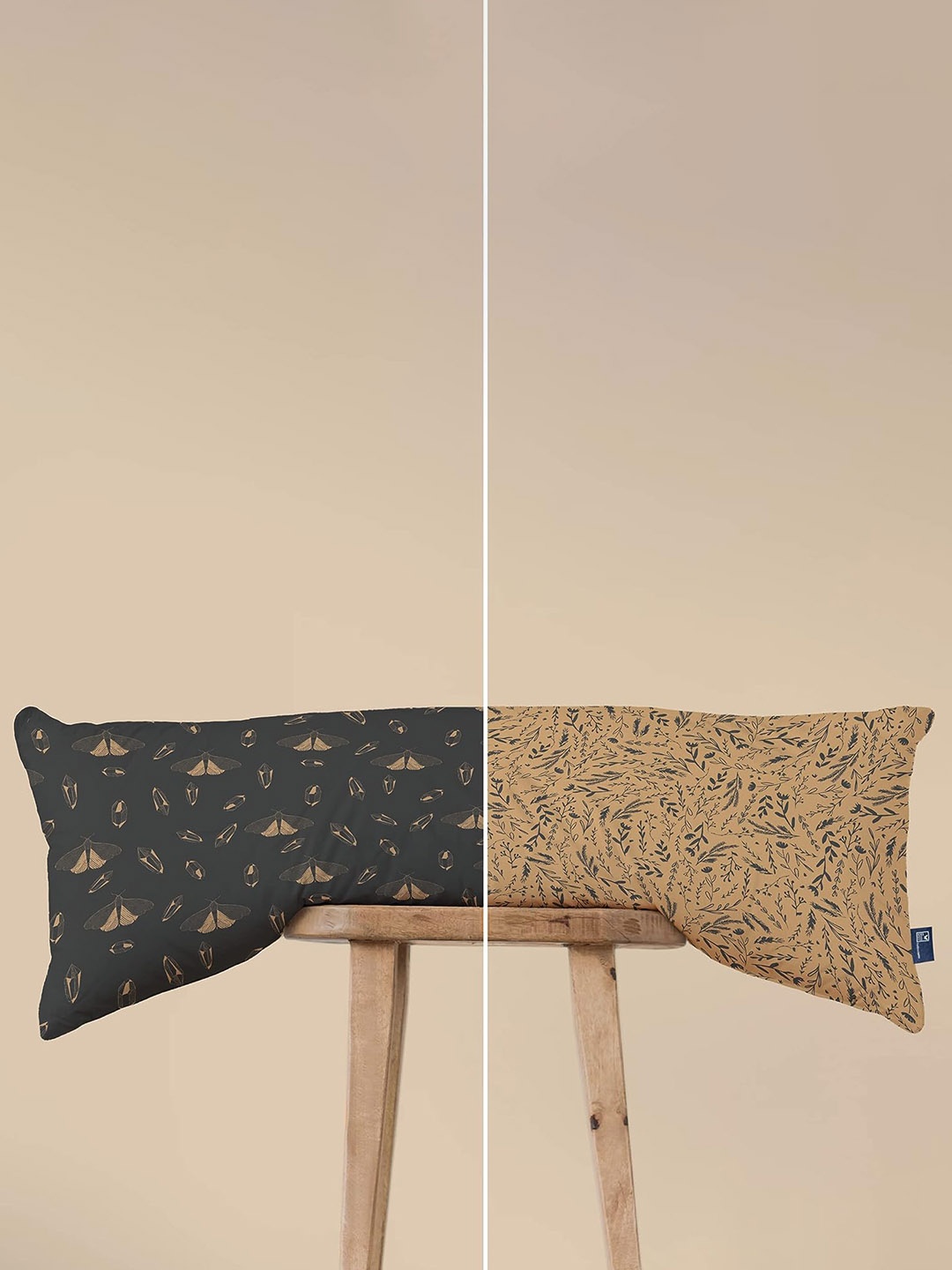 THE WOOD WHITE Grey & Beige Floral Printed Reversible Pure Cotton Full Body Pillow Cover
THE WOOD WHITE Grey & Beige Floral Printed Reversible Pure Cotton Full Body Pillow Cover