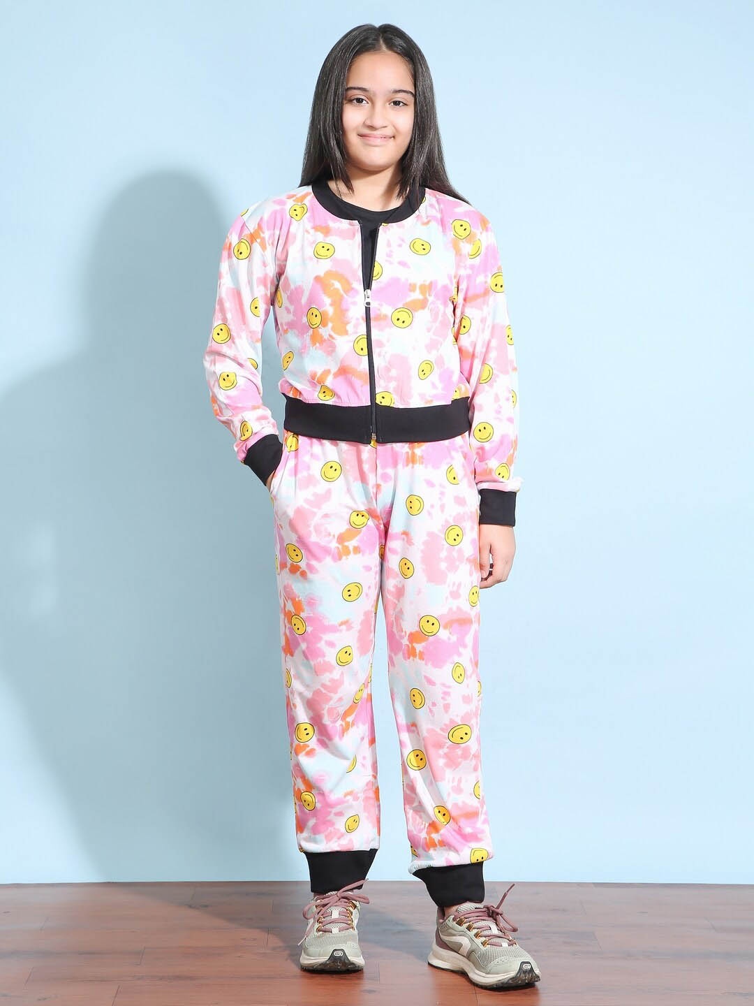 Ninos Dreams Girls Abstract Printed Relaxed Fit Pure Cotton Bomber Jacket & Joggers, Pink
Ninos Dreams Girls Abstract Printed Relaxed Fit Pure Cotton Bomber Jacket & Joggers, Pink