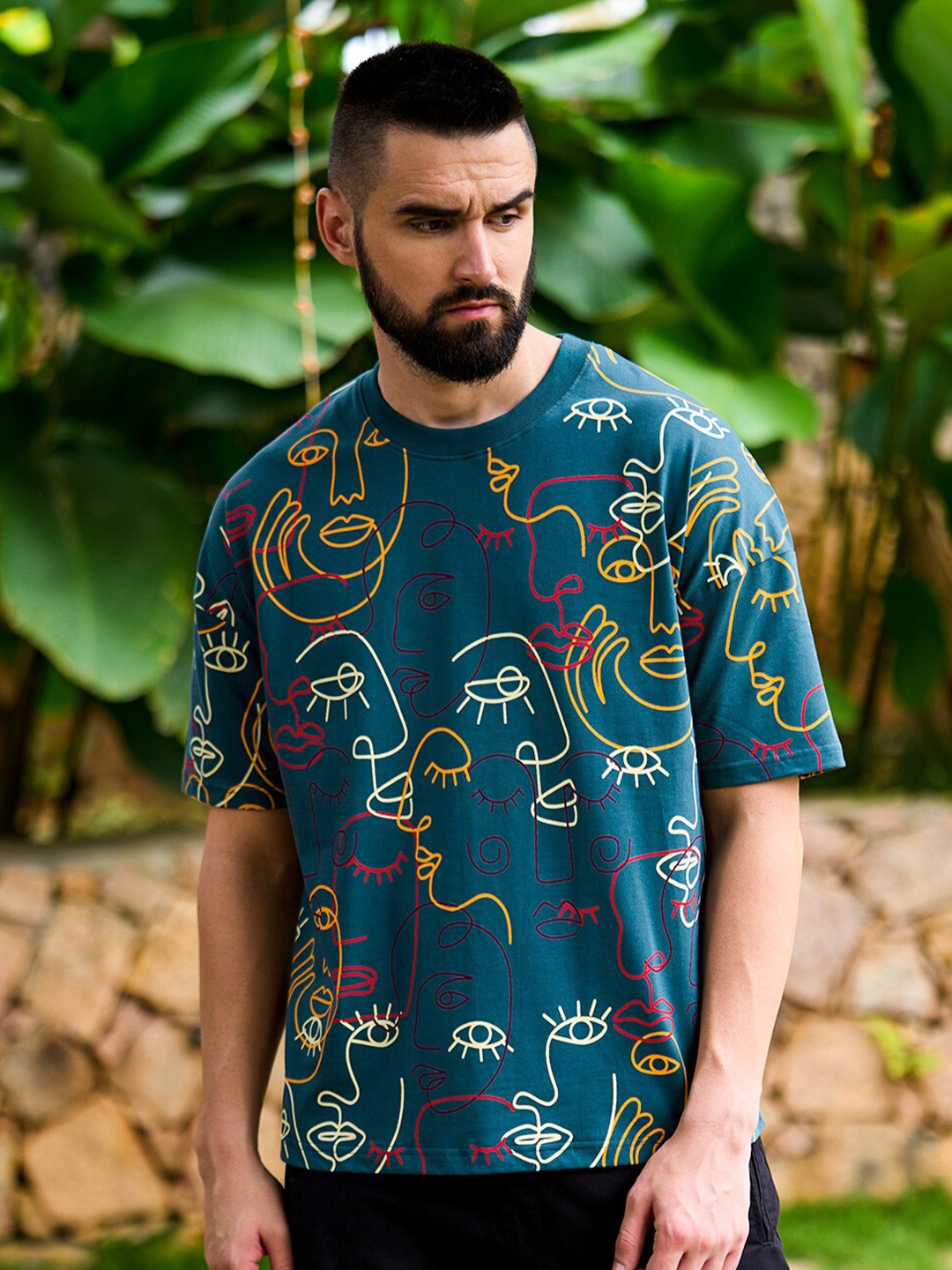 Stormborn Conversational Printed Drop Shoulder Sleeves Pure Cotton Oversized T-shirt, Teal
Stormborn Conversational Printed Drop Shoulder Sleeves Pure Cotton Oversized T-shirt, Teal