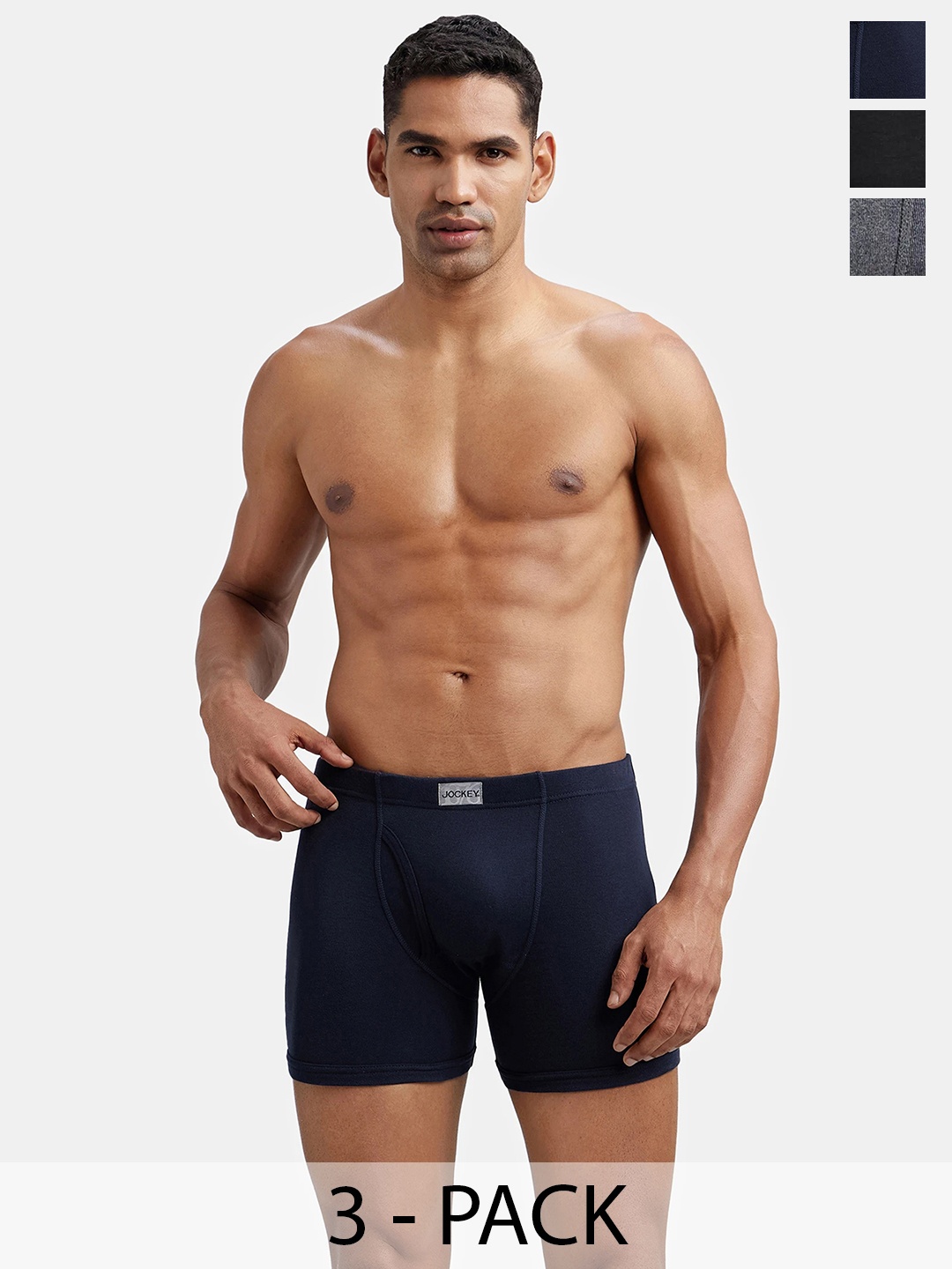 Jockey Pack of 3 Super Combed Cotton Rib Boxer Brief with Ultrasoft Waistband-8008, Black
Jockey Pack of 3 Super Combed Cotton Rib Boxer Brief with Ultrasoft Waistband-8008, Black