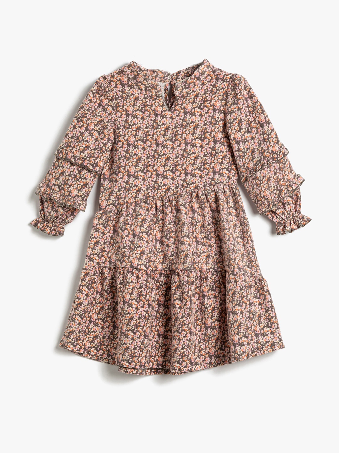 Koton Girls Floral Printed Mandarin Collar Puff Sleeve Gathered Fit & Flare Dress, Brown
Koton Girls Floral Printed Mandarin Collar Puff Sleeve Gathered Fit & Flare Dress, Brown