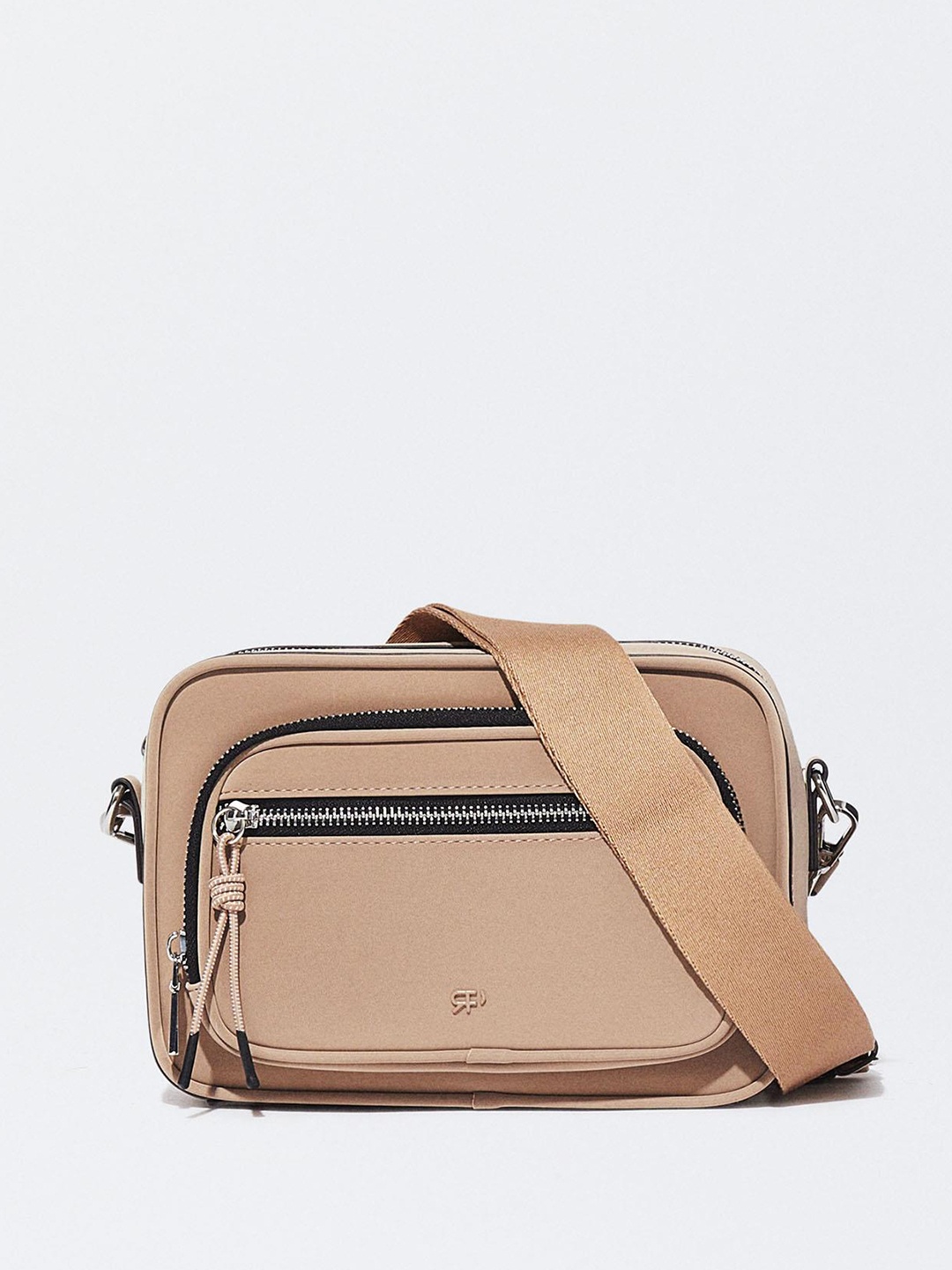PARFOIS Structured Sling Bag, Camel brown