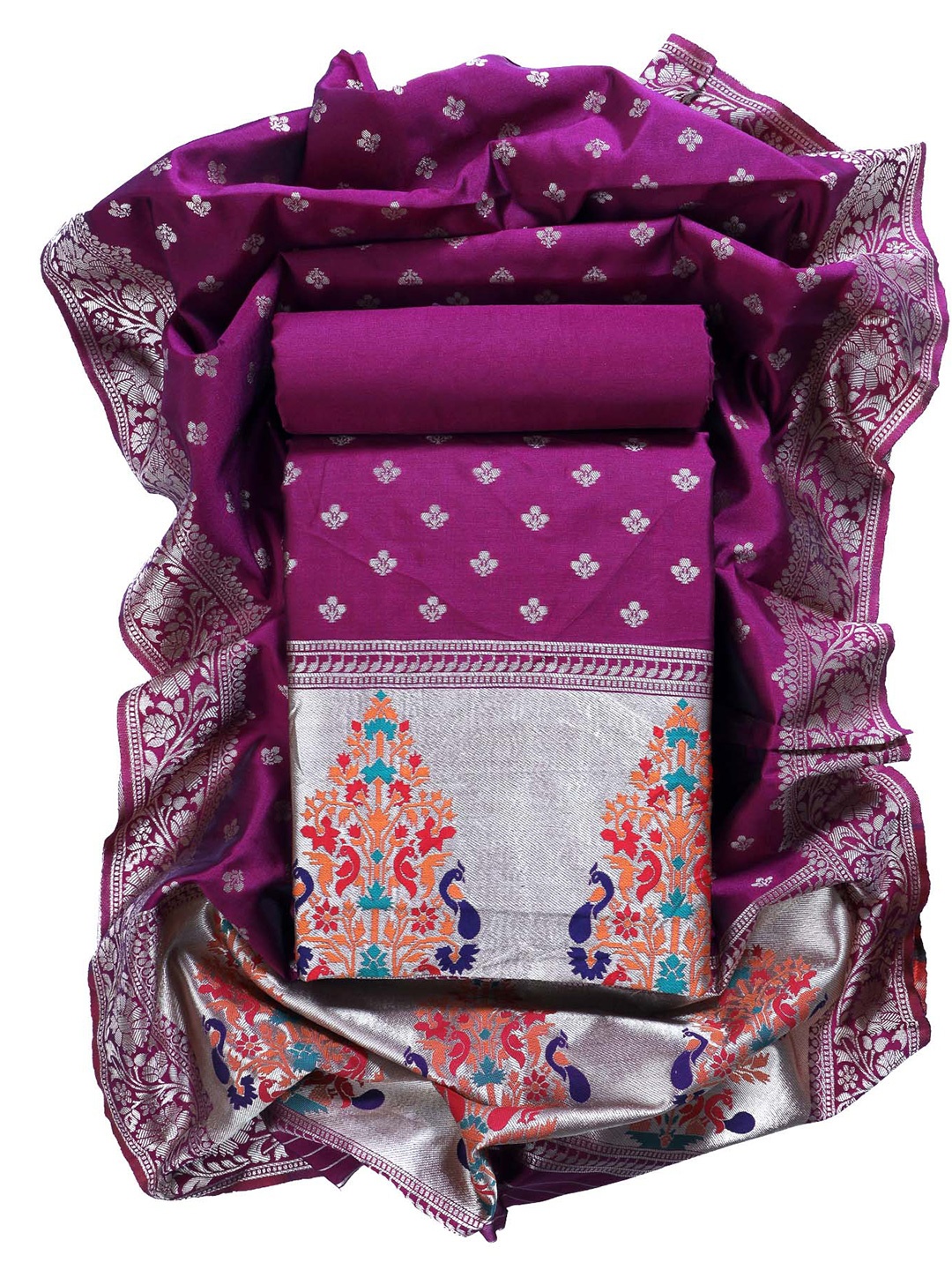 Sun Fashion And Lifestyle Ethnic Motifs Printed Pure Silk Unstitched Dress Material, Pink
Sun Fashion And Lifestyle Ethnic Motifs Printed Pure Silk Unstitched Dress Material, Pink