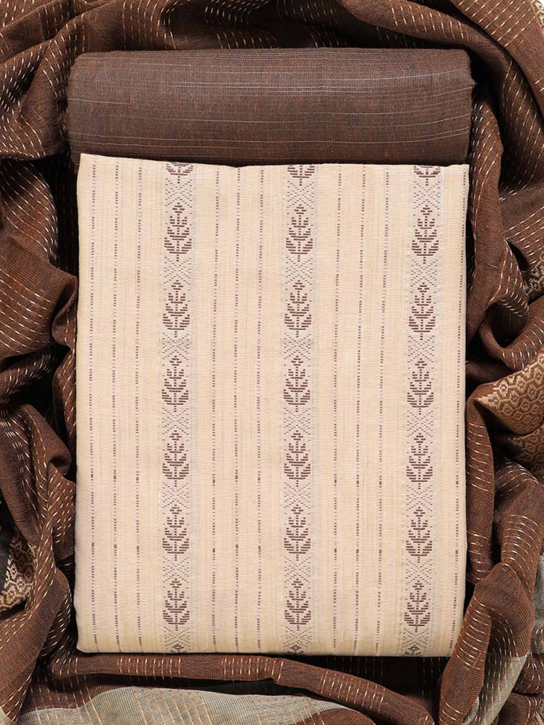 Sun Fashion And Lifestyle Ethnic Motifs Woven Design Unstitched Dress Material, Coffee brown
Sun Fashion And Lifestyle Ethnic Motifs Woven Design Unstitched Dress Material, Coffee brown
