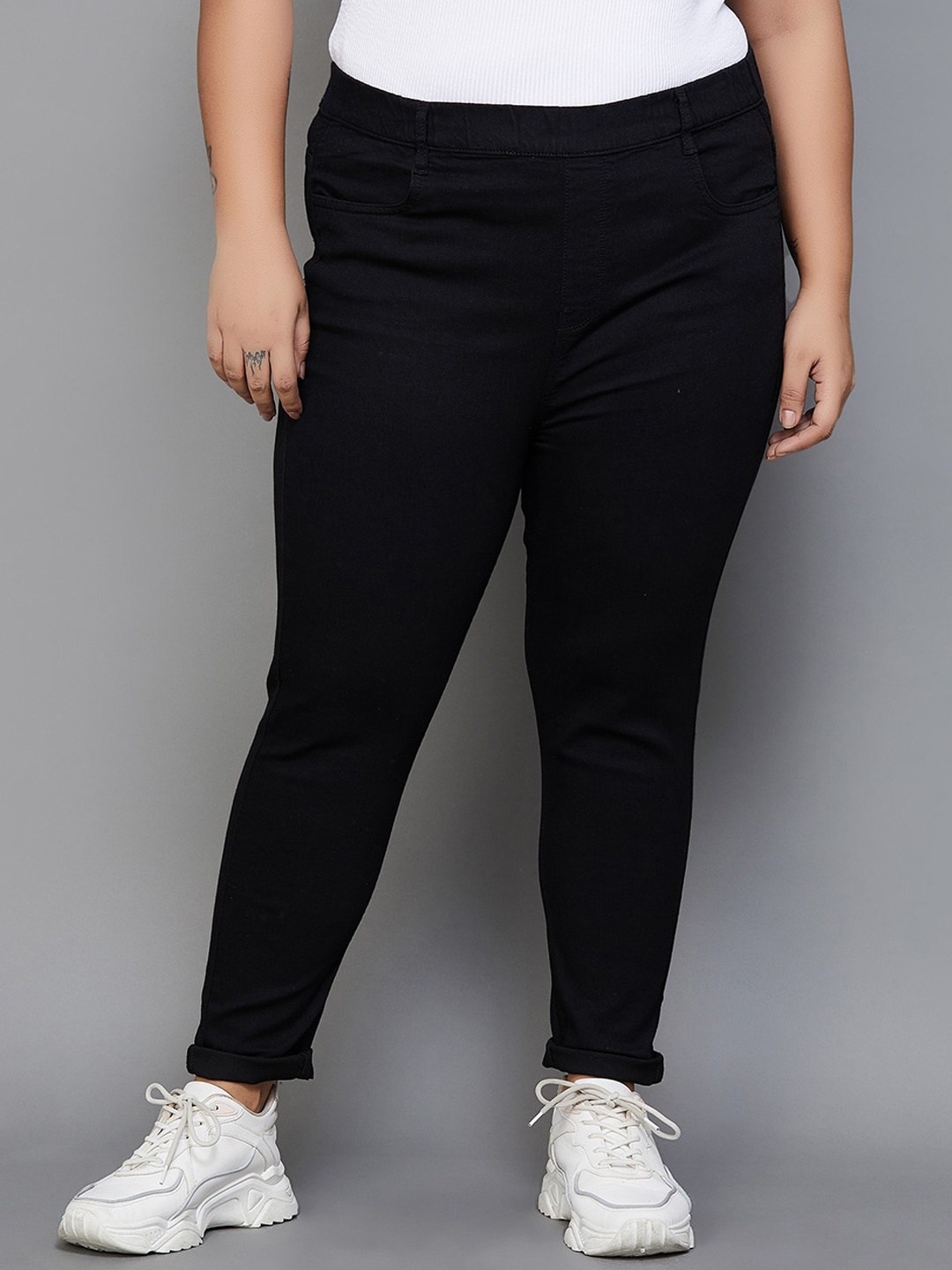 Nexus by Lifestyle Women Clean Look Plus Size Cotton Skinny Fit Jeans, Black
Nexus by Lifestyle Women Clean Look Plus Size Cotton Skinny Fit Jeans, Black