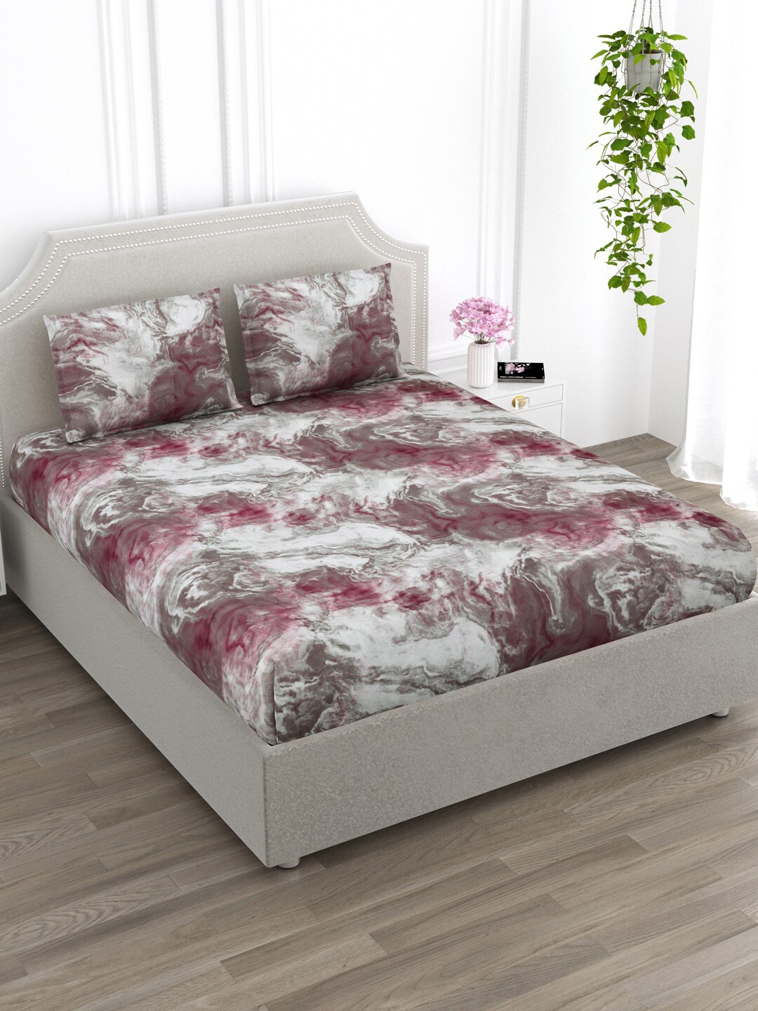 EverHOME Unic White & Grey Abstract Cotton 300 TC Flat King Bedsheet With 2 Pillow Covers
EverHOME Unic White & Grey Abstract Cotton 300 TC Flat King Bedsheet With 2 Pillow Covers