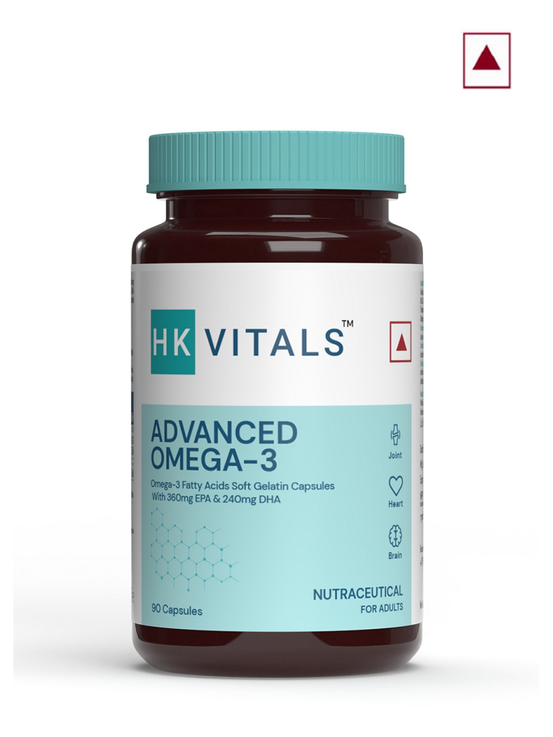 HK VITALS Advanced Omega 3 Fatty Acids 1000 mg Soft Gelatin Capsules - 90 Capsules, Blue
HK VITALS Advanced Omega 3 Fatty Acids 1000 mg Soft Gelatin Capsules - 90 Capsules, Blue