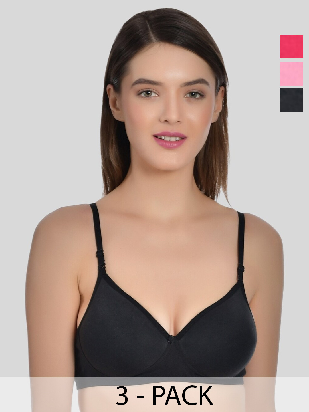 Aimly Pack of 3 Full Coverage Heavily Padded Cotton T-shirt Bra with All Day Comfort, Red
Aimly Pack of 3 Full Coverage Heavily Padded Cotton T-shirt Bra with All Day Comfort, Red