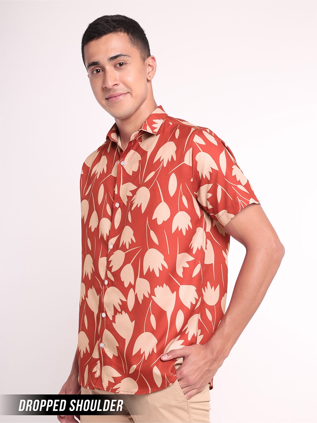 Beyoung Relaxed Floral Printed Spread Collar Short Sleeves Cotton Casual Shirt, Orange
Beyoung Relaxed Floral Printed Spread Collar Short Sleeves Cotton Casual Shirt, Orange