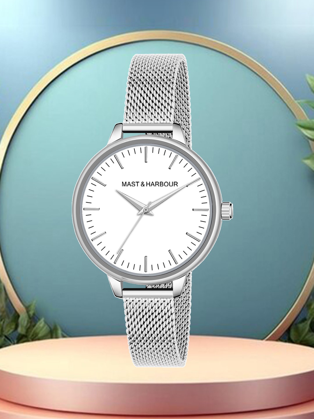 Mast & Harbour Women Textured Dial & Stainless Steel Straps Analogue Watch HOBMH-231L-SL, Silver
Mast & Harbour Women Textured Dial & Stainless Steel Straps Analogue Watch HOBMH-231L-SL, Silver