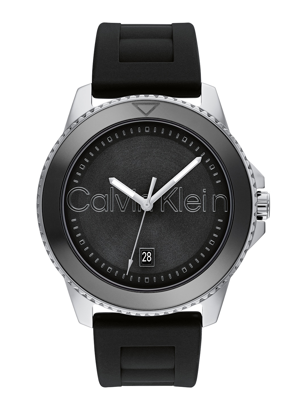 Calvin Klein Men Aqueous Brand Logo Textured Dial & Textured Strap Analogue Watch 25200386, Black
Calvin Klein Men Aqueous Brand Logo Textured Dial & Textured Strap Analogue Watch 25200386, Black