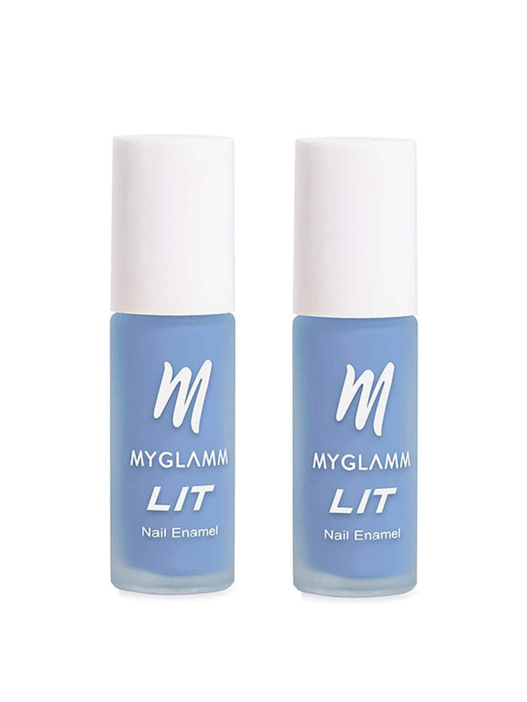 MyGlamm Set Of 2 LIT Long-Lasting Flawless Texture Nail Enamel 7ml Each - Bye Felicia, Blue
MyGlamm Set Of 2 LIT Long-Lasting Flawless Texture Nail Enamel 7ml Each - Bye Felicia, Blue