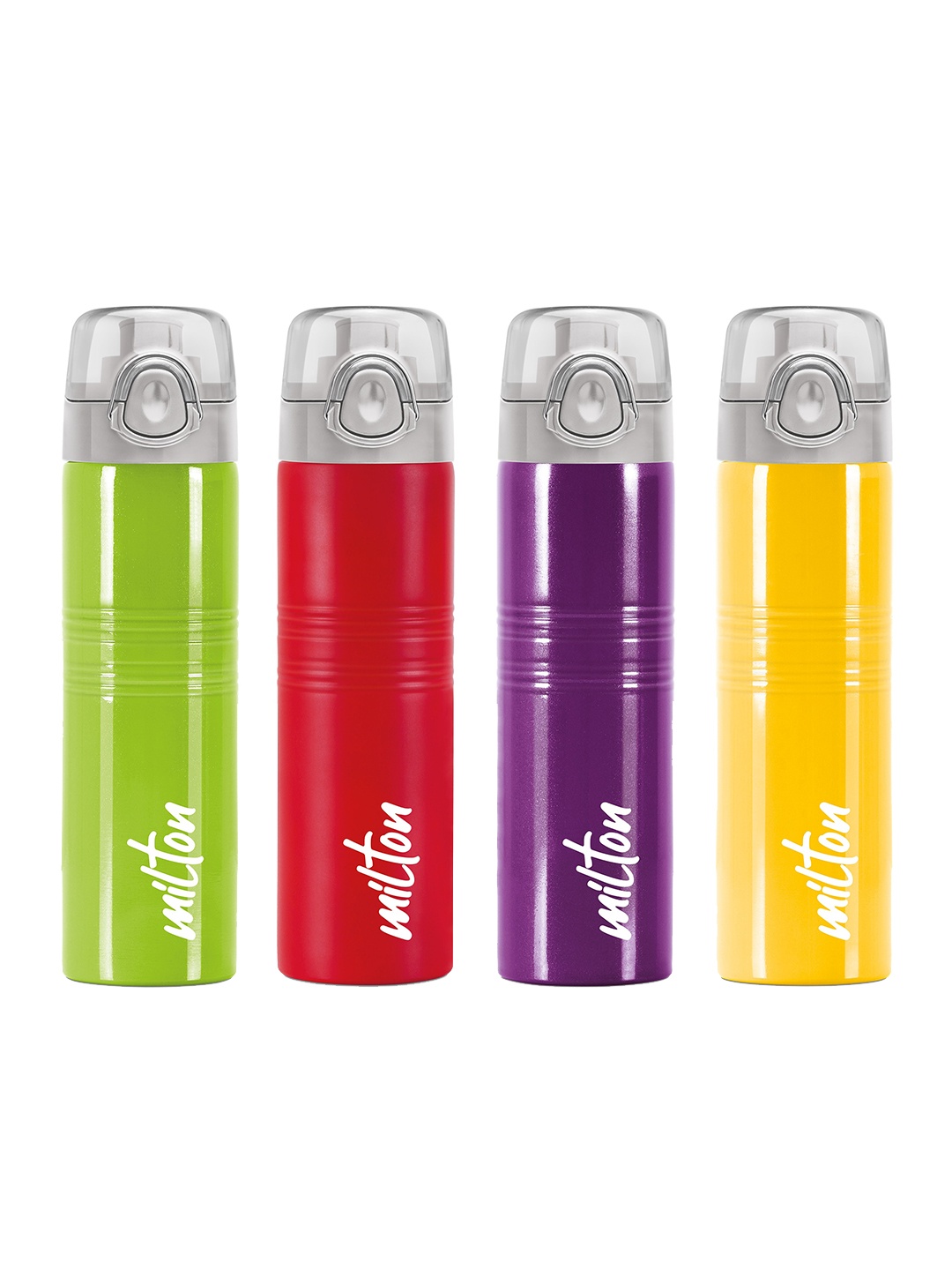 Milton Vogue 750 Assorted 4-Pcs Stainless Steel Leakproof Water Bottle-750 ML Each, Green
Milton Vogue 750 Assorted 4-Pcs Stainless Steel Leakproof Water Bottle-750 ML Each, Green
