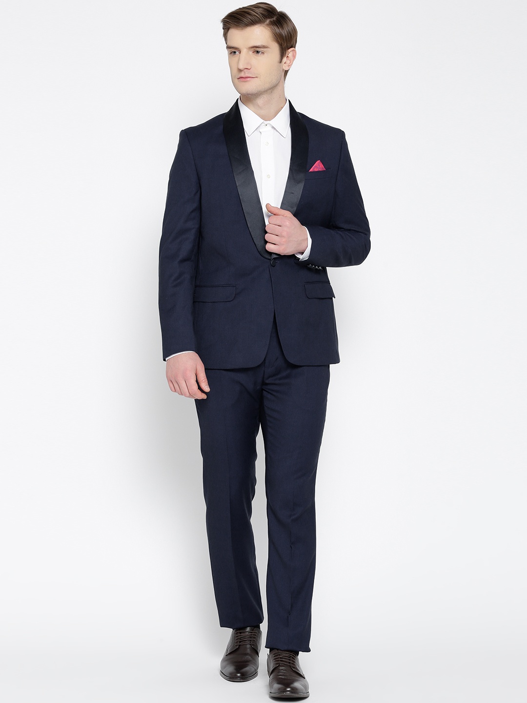 Arrow Men Navy Body Single-Breasted Formal Slim Fit Two Piece Suit With Autoflex Trouser, Navy blue
Arrow Men Navy Body Single-Breasted Formal Slim Fit Two Piece Suit With Autoflex Trouser, Navy blue