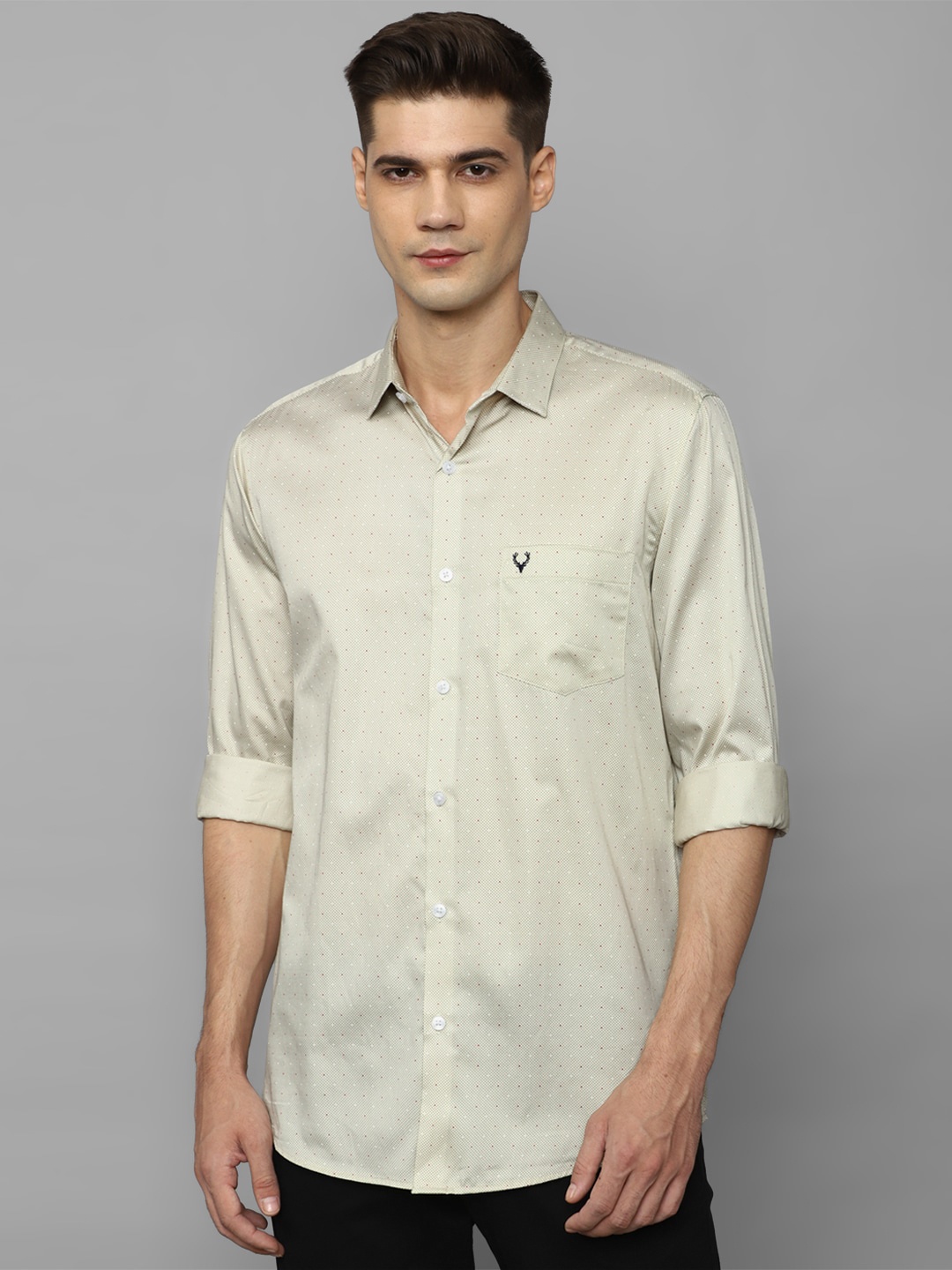 Allen Solly Slim Fit Polka Dot Printed Pure Cotton Casual Shirt, Beige
Allen Solly Slim Fit Polka Dot Printed Pure Cotton Casual Shirt, Beige