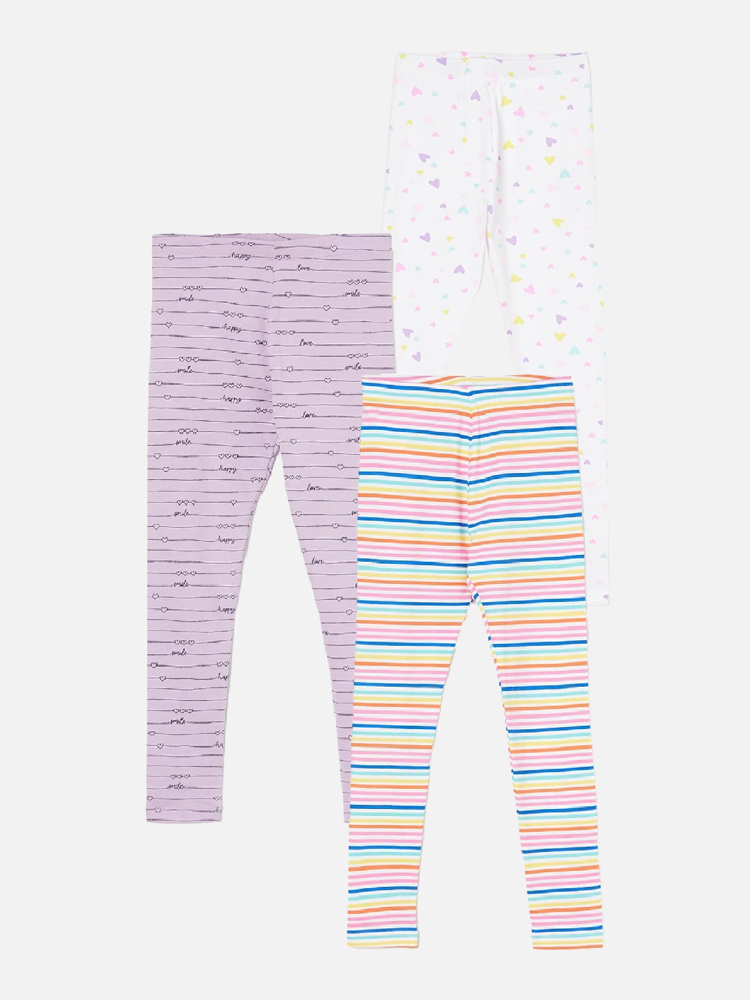 Fame Forever by Lifestyle Girls Pack Of 3 Striped Ankle Length Leggings, Purple
Fame Forever by Lifestyle Girls Pack Of 3 Striped Ankle Length Leggings, Purple