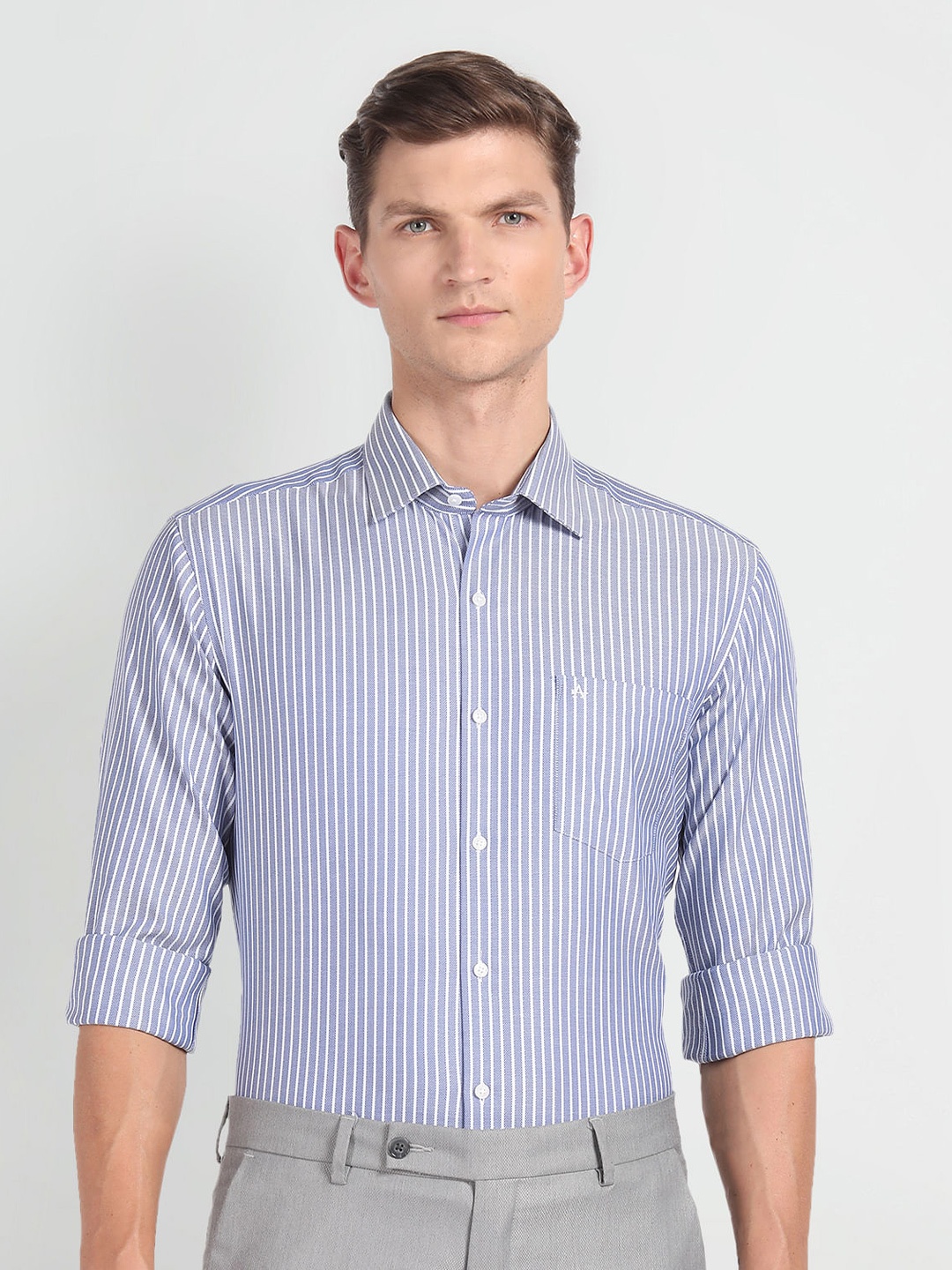 Arrow Slim Fit Vertical Striped Spread Collar Long Sleeves Pure Cotton Formal Shirt, Blue
Arrow Slim Fit Vertical Striped Spread Collar Long Sleeves Pure Cotton Formal Shirt, Blue