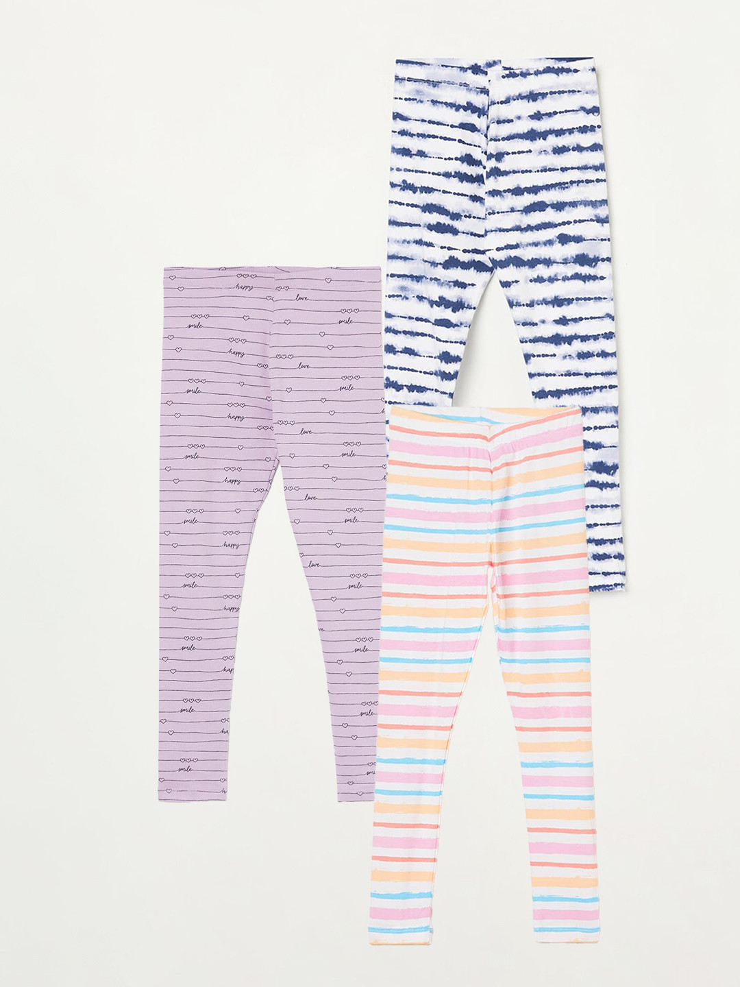 Fame Forever by Lifestyle Girls Pack Of 3 Printed Ankle Length Leggings, Purple
Fame Forever by Lifestyle Girls Pack Of 3 Printed Ankle Length Leggings, Purple