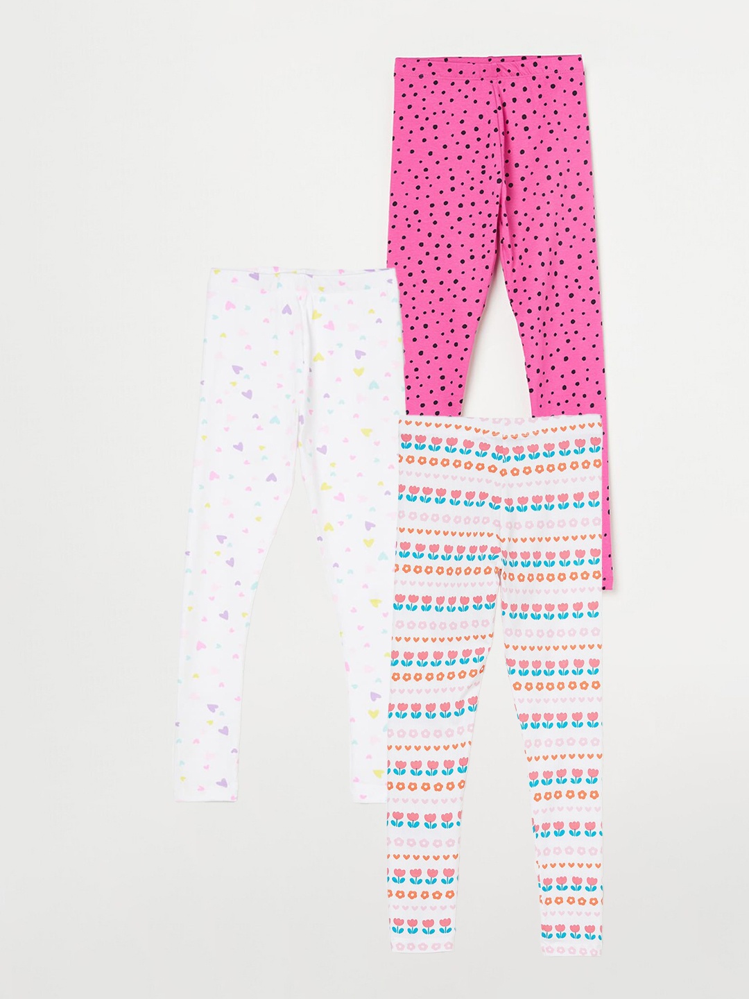 Fame Forever by Lifestyle Girls Pack Of 3 Printed Pure Cotton Ankle Length Leggings, White
Fame Forever by Lifestyle Girls Pack Of 3 Printed Pure Cotton Ankle Length Leggings, White