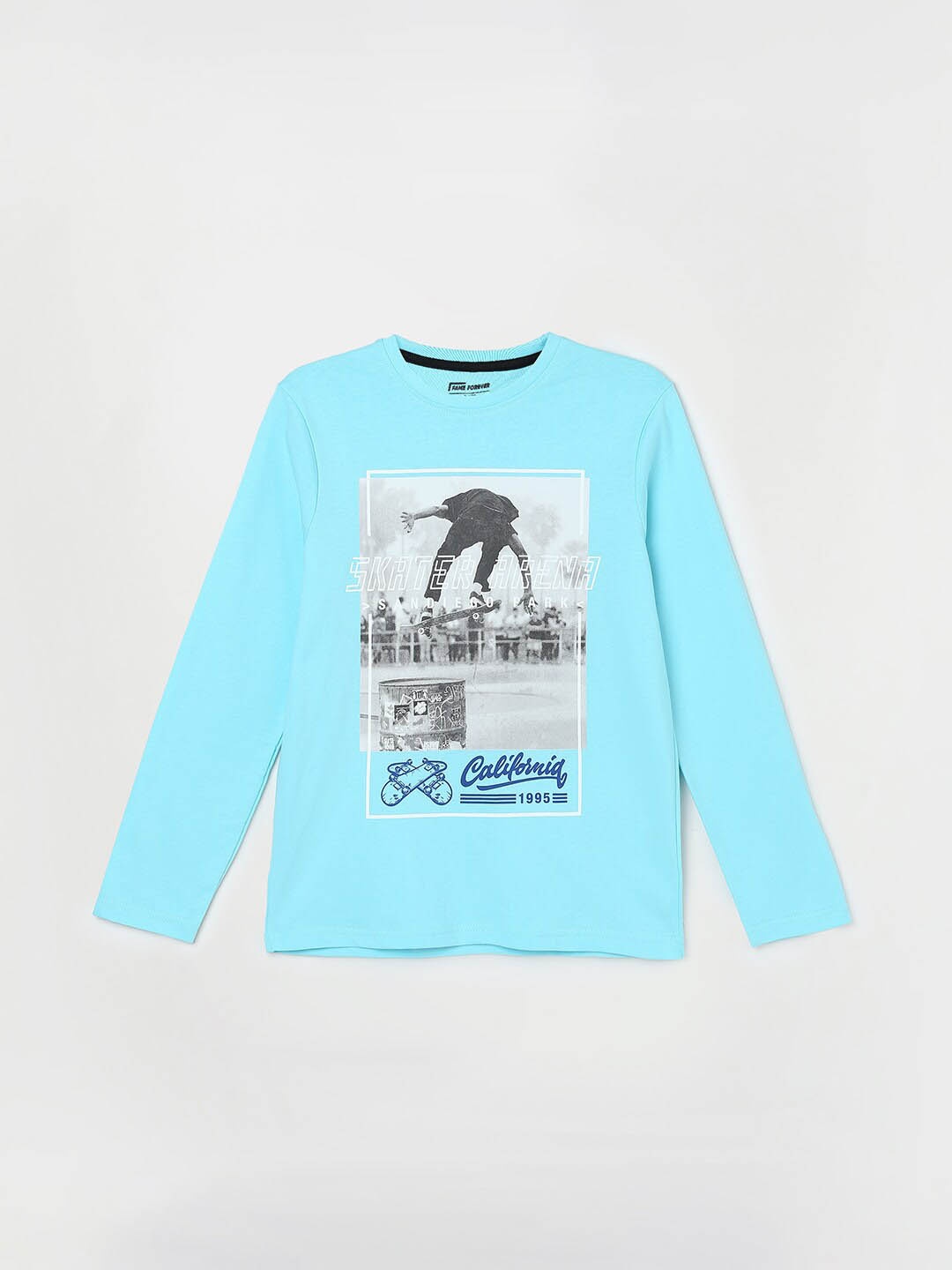 Fame Forever by Lifestyle Boys Graphic Printed Round Neck Cotton Regular T-shirt, Blue
Fame Forever by Lifestyle Boys Graphic Printed Round Neck Cotton Regular T-shirt, Blue