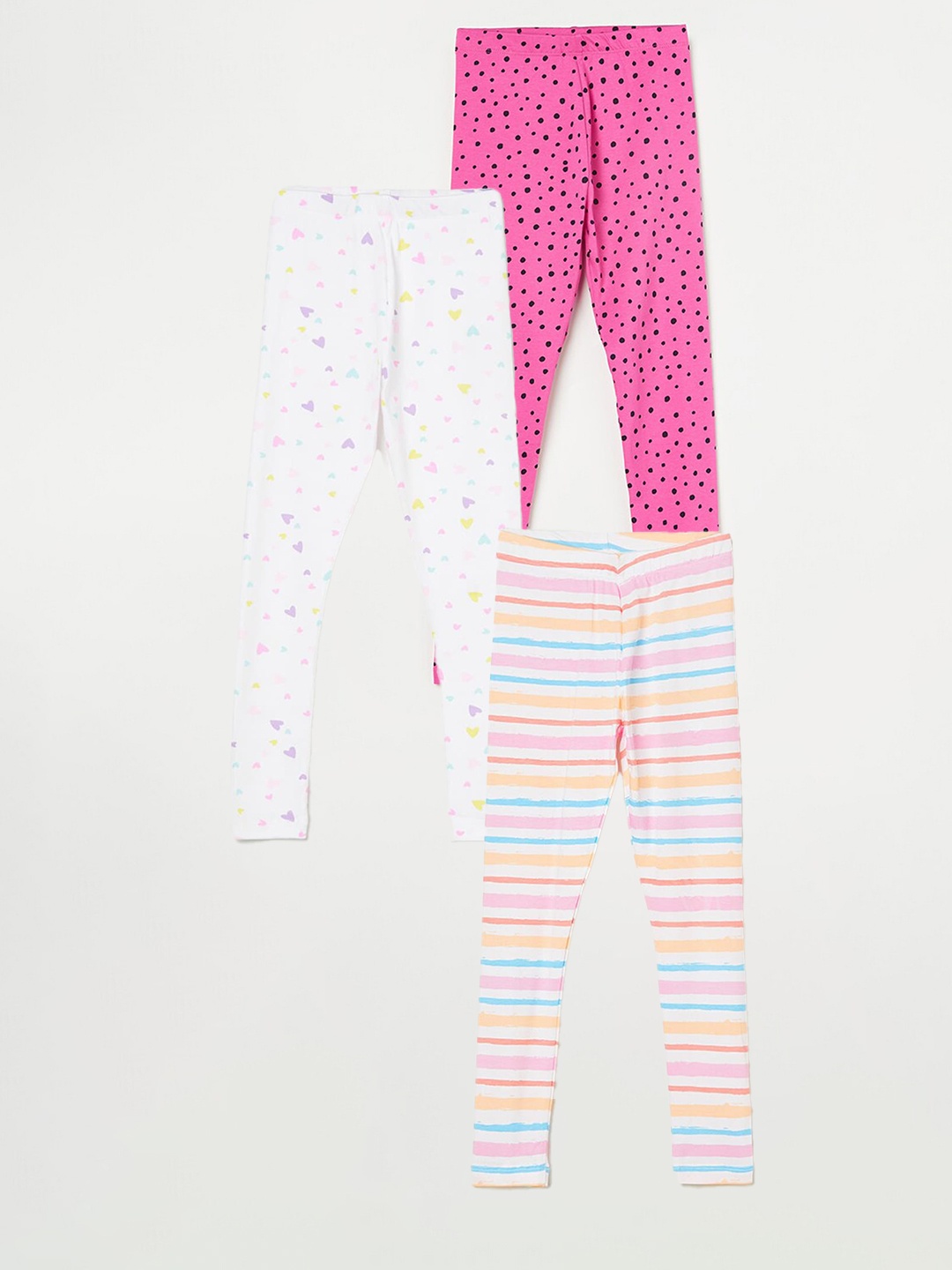 Fame Forever by Lifestyle Girls Pack Of 3 Printed Pure Cotton Ankle Length Leggings, White
Fame Forever by Lifestyle Girls Pack Of 3 Printed Pure Cotton Ankle Length Leggings, White