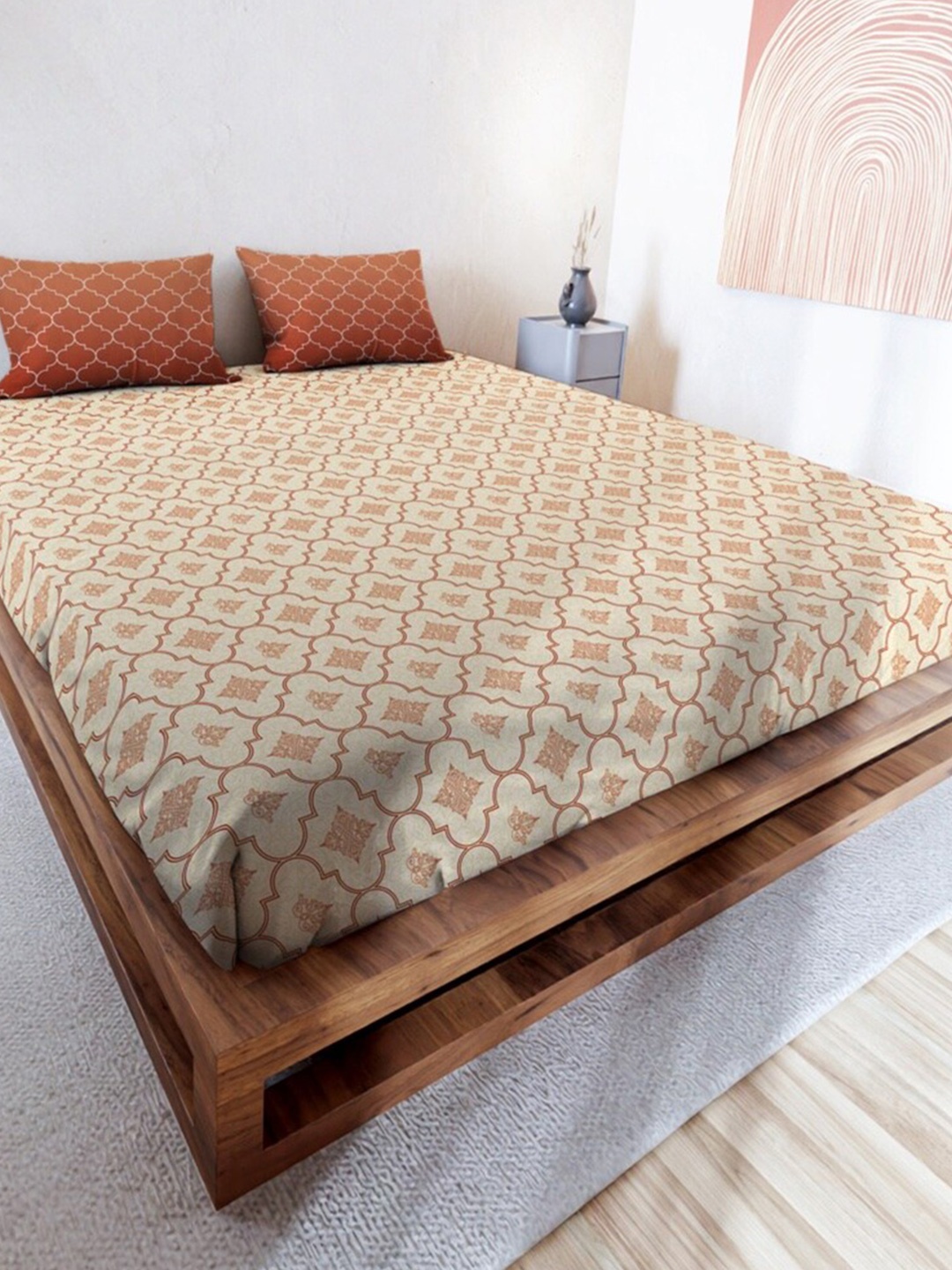 MAYFAIR HOMES LONDON Rushmoor Beige Cotton 144TC Fitted Crib Bedsheet & Pillow Covers
MAYFAIR HOMES LONDON Rushmoor Beige Cotton 144TC Fitted Crib Bedsheet & Pillow Covers