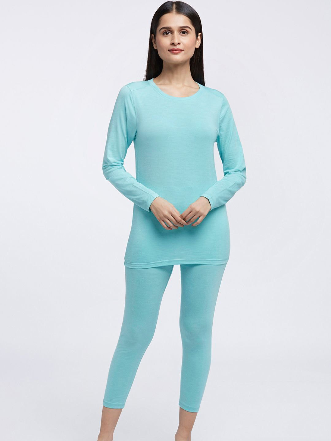 Kosha Women's Aqua Merino Wool & Bamboo Lightweight Heat Retention Thermal Set, Blue
Kosha Women's Aqua Merino Wool & Bamboo Lightweight Heat Retention Thermal Set, Blue