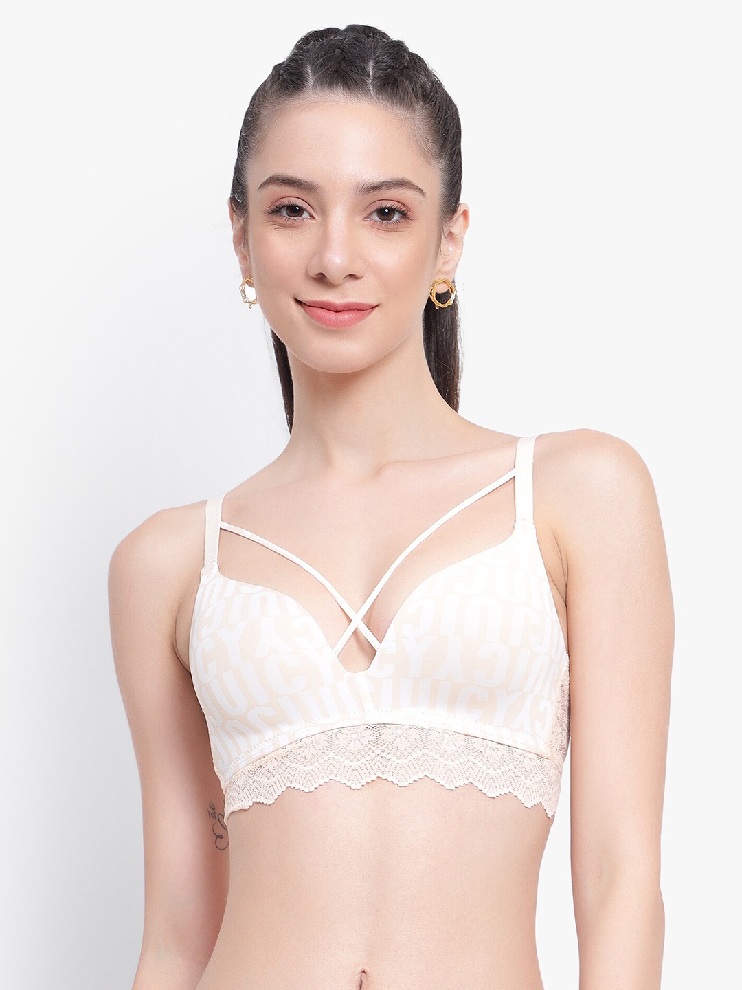PARKHA Typography Printed Medium Coverage All Day Comfort Styled Back Plunge Bra, Beige
PARKHA Typography Printed Medium Coverage All Day Comfort Styled Back Plunge Bra, Beige