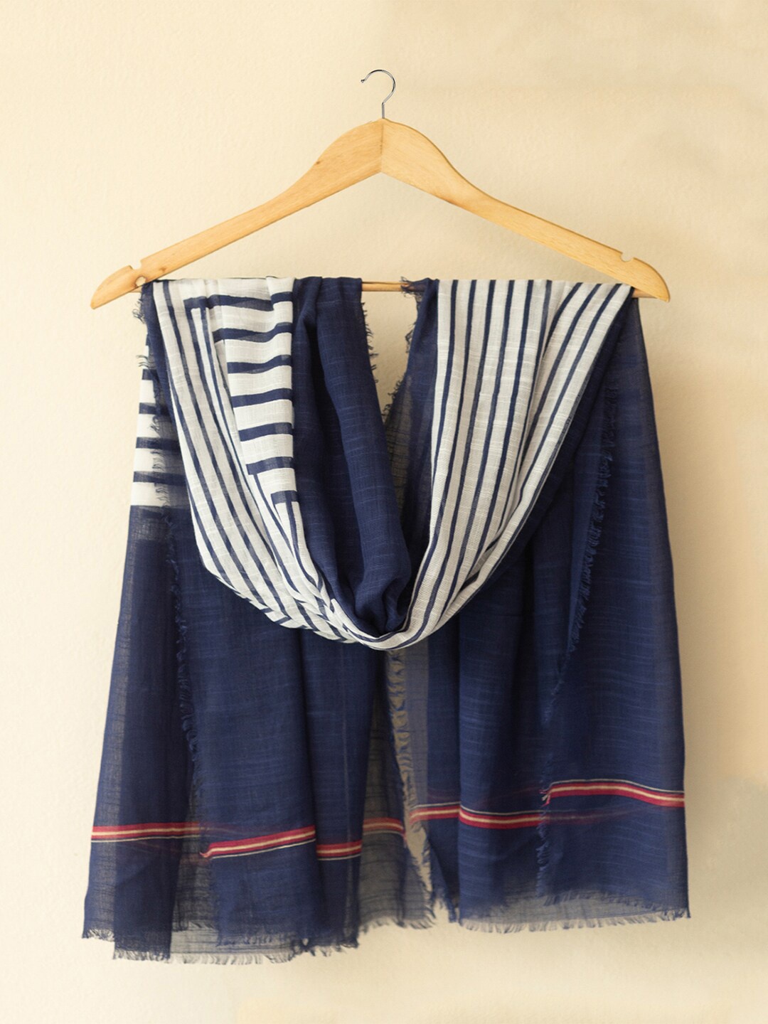 Ayesha Striped Scarf, Blue