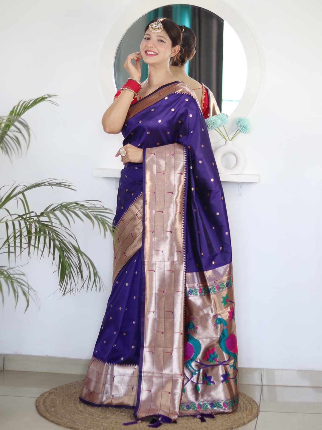 Ekta Textiles Ethnic Motifs Woven Design Zari Detailed Pure Silk Banarasi Saree, Blue
Ekta Textiles Ethnic Motifs Woven Design Zari Detailed Pure Silk Banarasi Saree, Blue