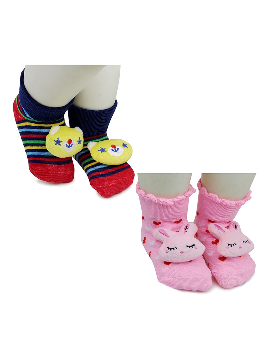 BAESD Infants Pack Of 2 Patterned Anti-Skid Cotton Ankle Length Socks, Navy blue
BAESD Infants Pack Of 2 Patterned Anti-Skid Cotton Ankle Length Socks, Navy blue