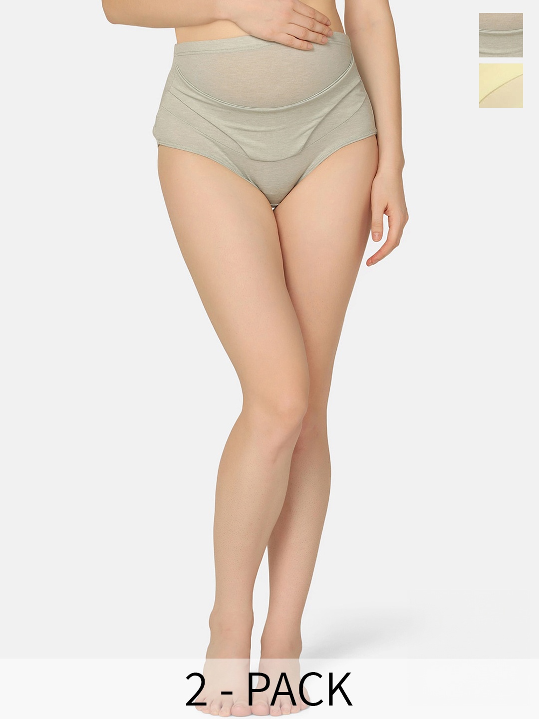 MAMMA PRESTO Pack Of 2 Anti Microbial Organic Cotton High Rise Maternity Briefs, Yellow
MAMMA PRESTO Pack Of 2 Anti Microbial Organic Cotton High Rise Maternity Briefs, Yellow