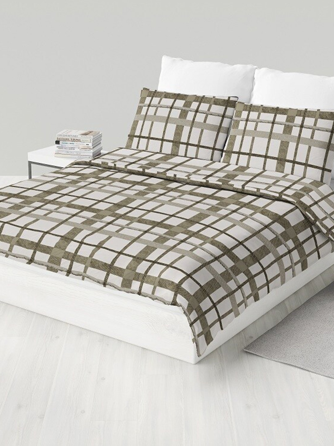 LABHAM Easy Living Grey Geometric Pure Cotton 180 TC King Bedsheet With 2 Pillow Covers
LABHAM Easy Living Grey Geometric Pure Cotton 180 TC King Bedsheet With 2 Pillow Covers