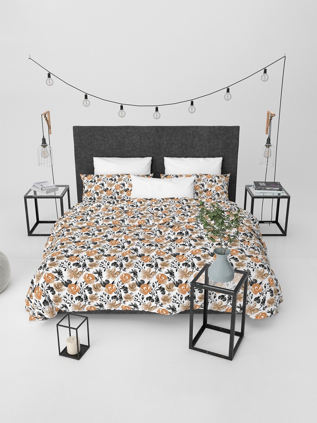 LABHAM Easy Living Peach Floral Pure Cotton 180 TC King Bedsheet With 2 Pillow Covers
LABHAM Easy Living Peach Floral Pure Cotton 180 TC King Bedsheet With 2 Pillow Covers
