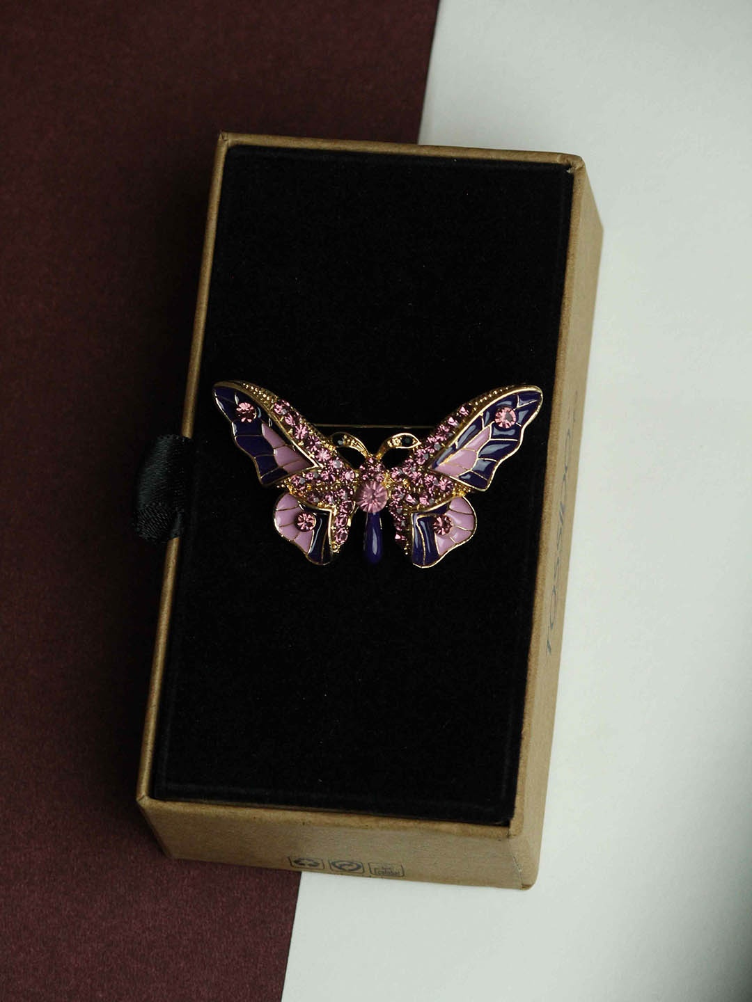 Tossido Butterfly Brooch, Purple