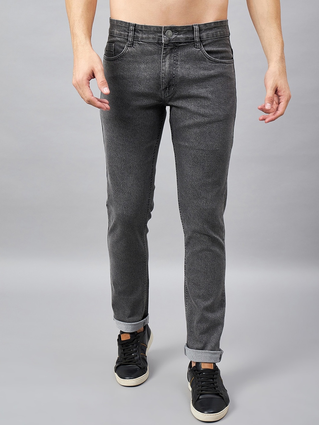 STUDIO NEXX Men Mid-Rise Clean Look Light Fade Tapered Fit Stretchable Jeans, Grey
STUDIO NEXX Men Mid-Rise Clean Look Light Fade Tapered Fit Stretchable Jeans, Grey