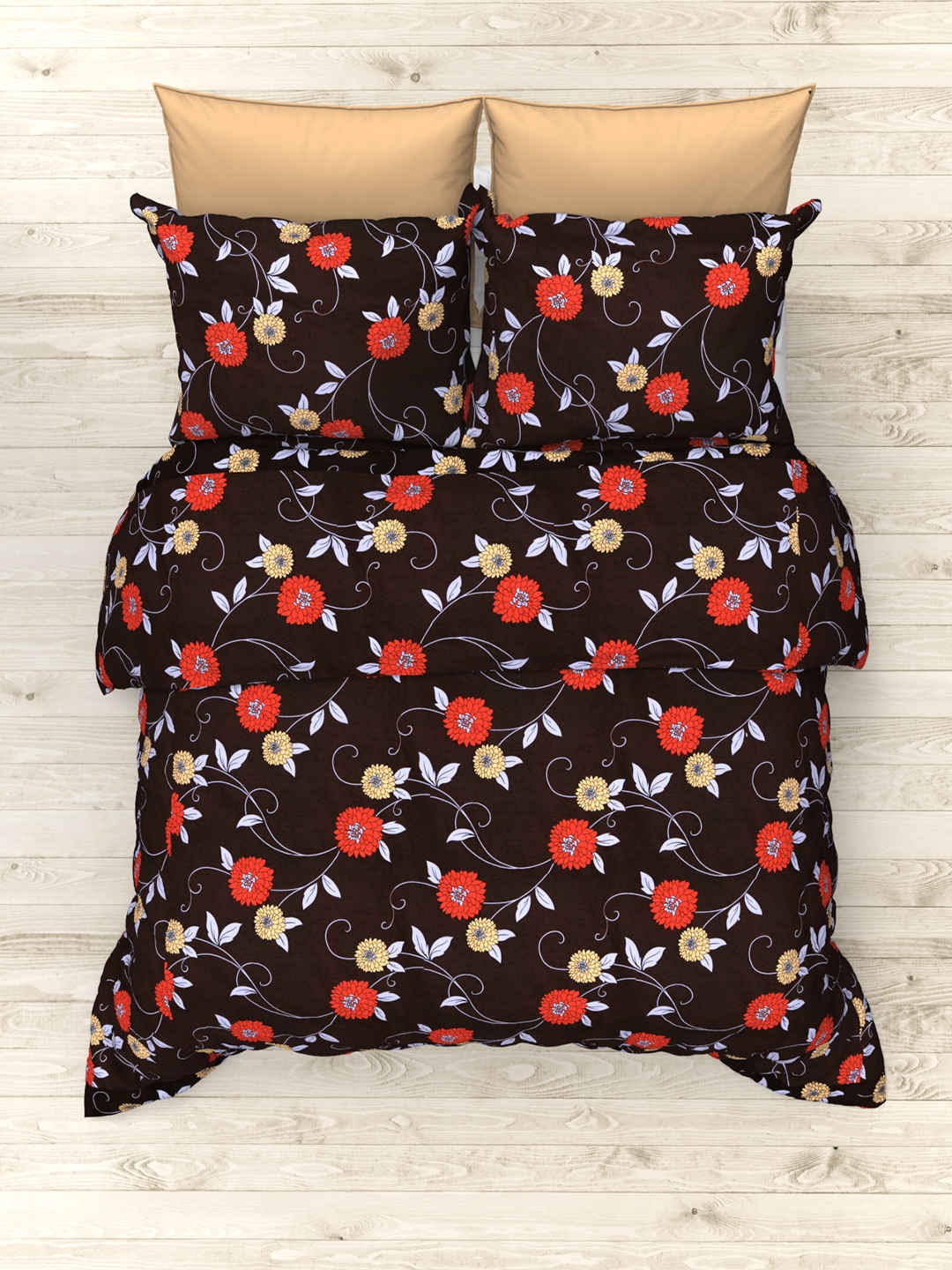 THE WHITE MOSS Coco Orange & Red Floral Cotton 160 TC King Bedsheet With 2 Pillow Covers
THE WHITE MOSS Coco Orange & Red Floral Cotton 160 TC King Bedsheet With 2 Pillow Covers
