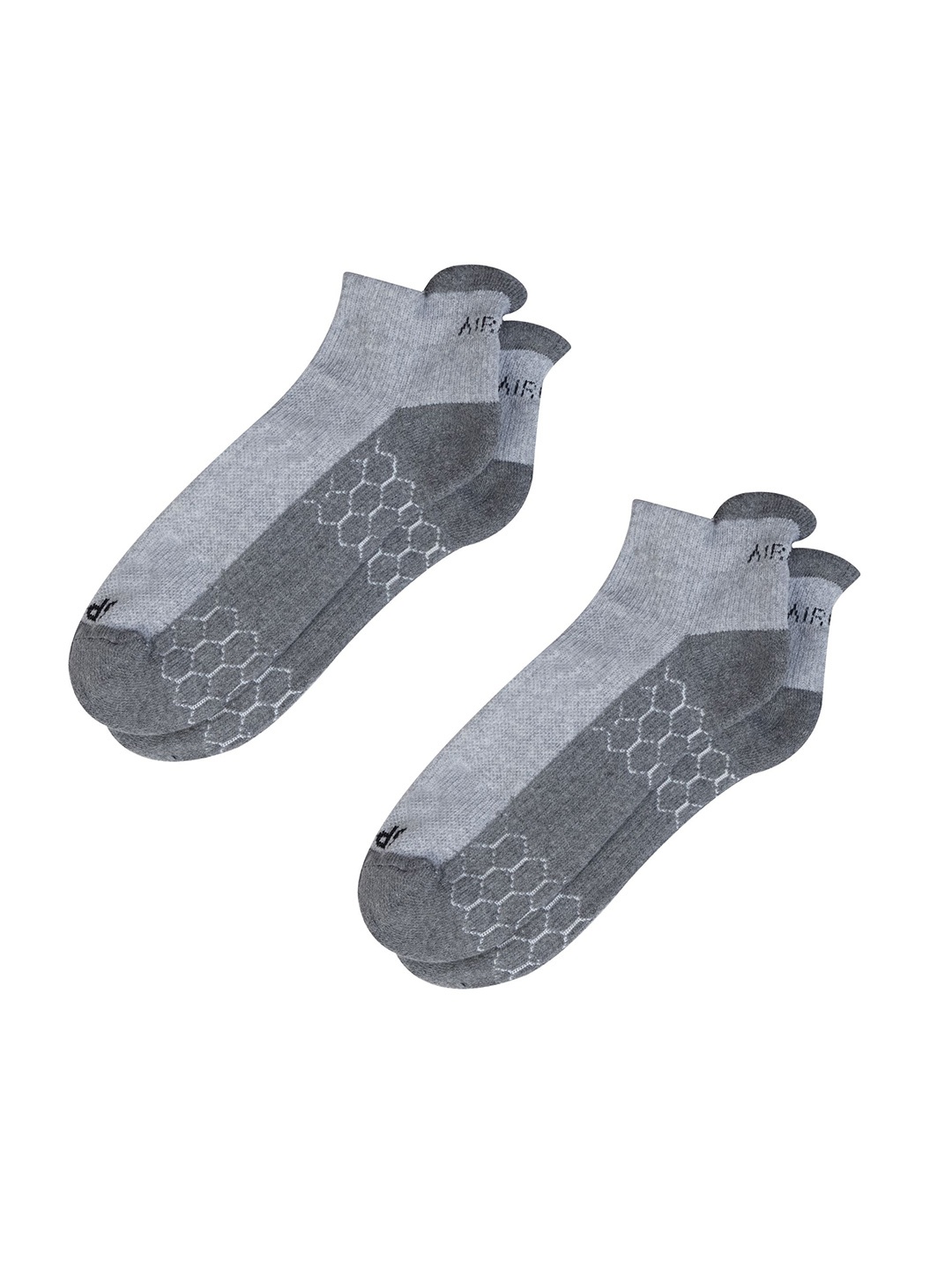 AIR GARB Pack Of 2 Pro Fit Ankle Length Cotton Performance Sports Compression Socks, Grey
AIR GARB Pack Of 2 Pro Fit Ankle Length Cotton Performance Sports Compression Socks, Grey