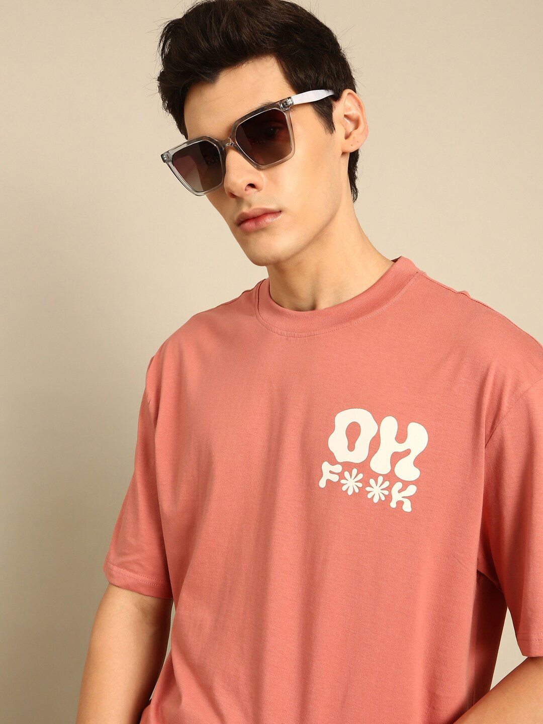 recast Typography Printed Drop-Shoulder Sleeves Bio Finish Oversized Pure Cotton T-shirt, Pink
recast Typography Printed Drop-Shoulder Sleeves Bio Finish Oversized Pure Cotton T-shirt, Pink