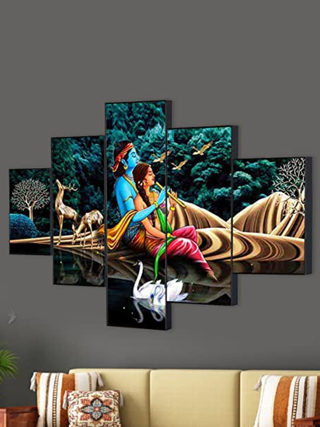 Perpetual Blue 5 Pieces Radha Krishna Wall Art
Perpetual Blue 5 Pieces Radha Krishna Wall Art