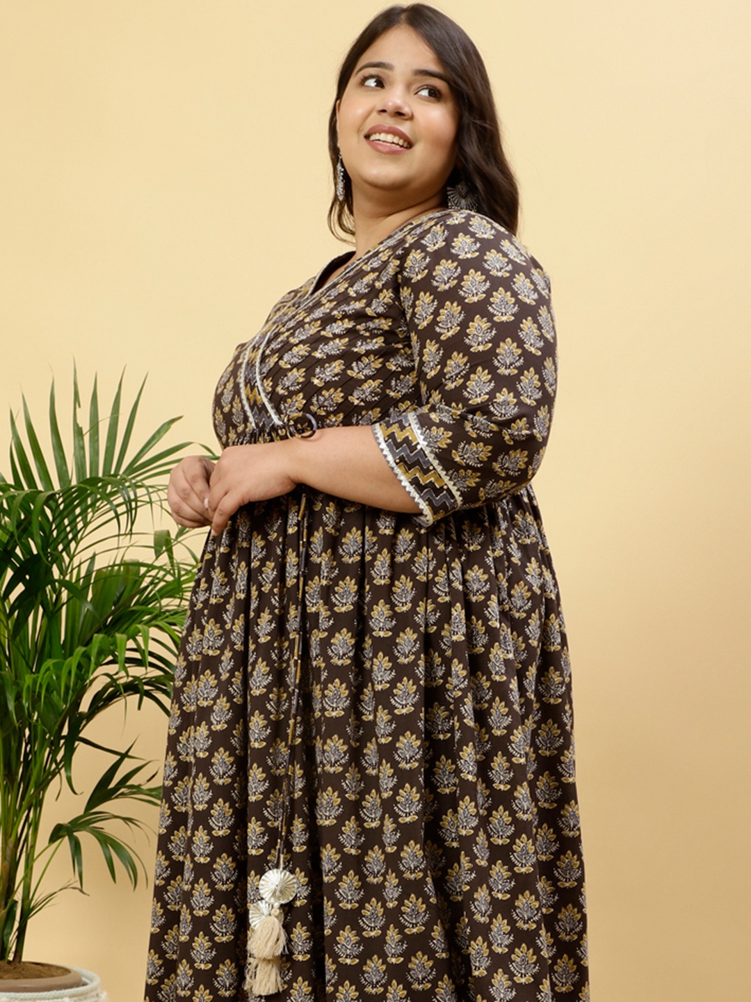 Jaipur Kurti Plus Size Ethnic Motifs Printed Gotta Patti Cotton Anarkali Kurta, Grey
Jaipur Kurti Plus Size Ethnic Motifs Printed Gotta Patti Cotton Anarkali Kurta, Grey