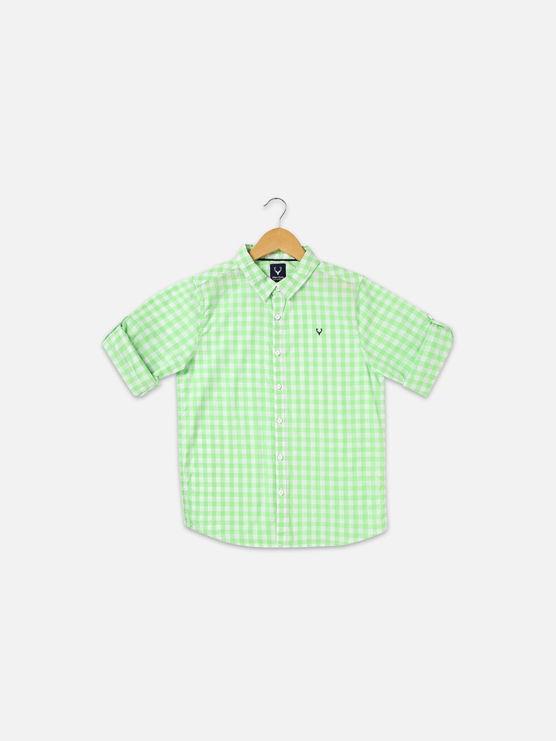 Allen Solly Junior Boys Slim Fit Gingham Checked Opaque Pure Cotton Casual Shirt, Green
Allen Solly Junior Boys Slim Fit Gingham Checked Opaque Pure Cotton Casual Shirt, Green