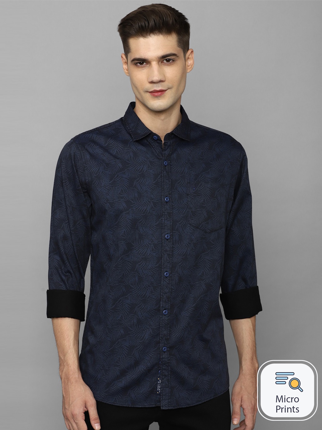 Allen Solly Tropical Printed Spread Collar Long Sleeve Cotton Casual Shirt, Navy blue
Allen Solly Tropical Printed Spread Collar Long Sleeve Cotton Casual Shirt, Navy blue